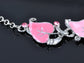 Floral Rose Leaves Vine Branch Enamel Necklace Earring Set