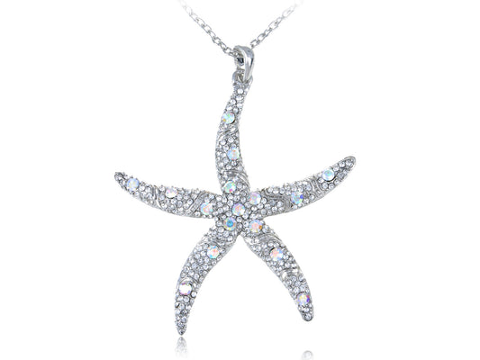 Ocean Starfish Beach Pendant Necklace