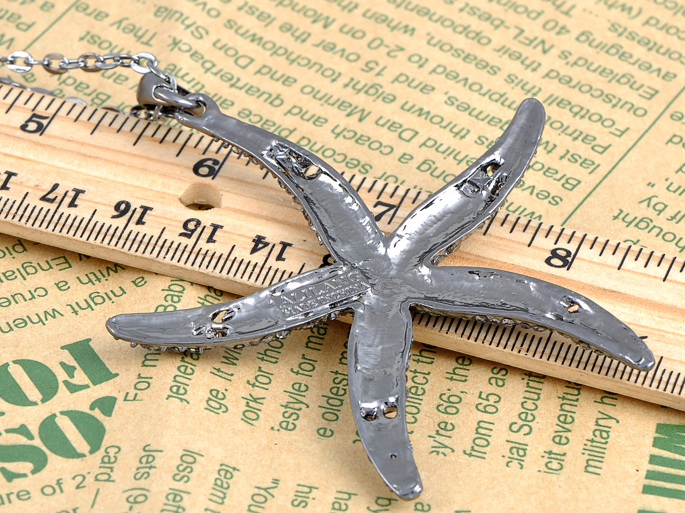 Ocean Starfish Beach Pendant Necklace