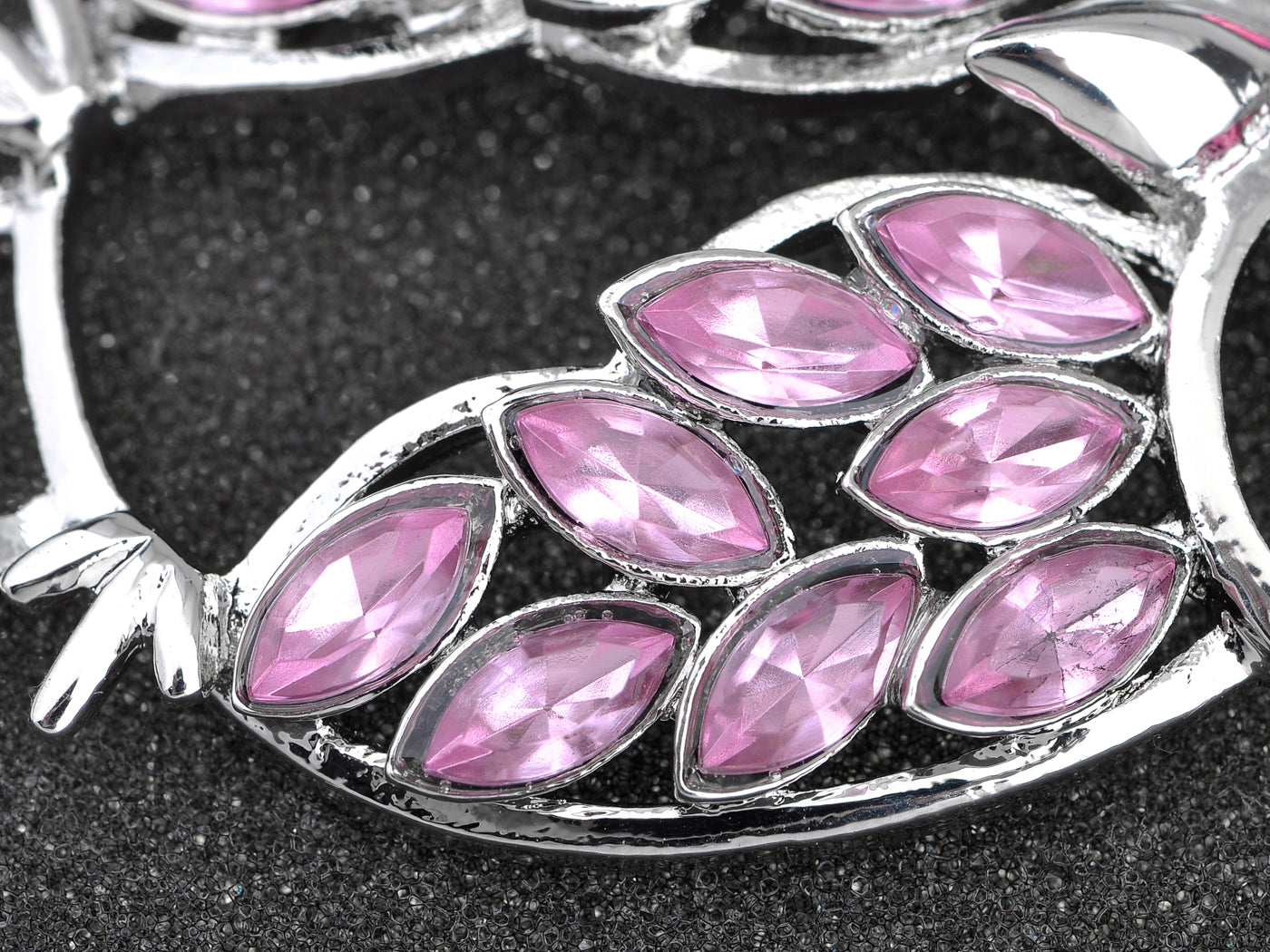 Lucky Rose Eyes Pink Body Owl Necklace Pendant