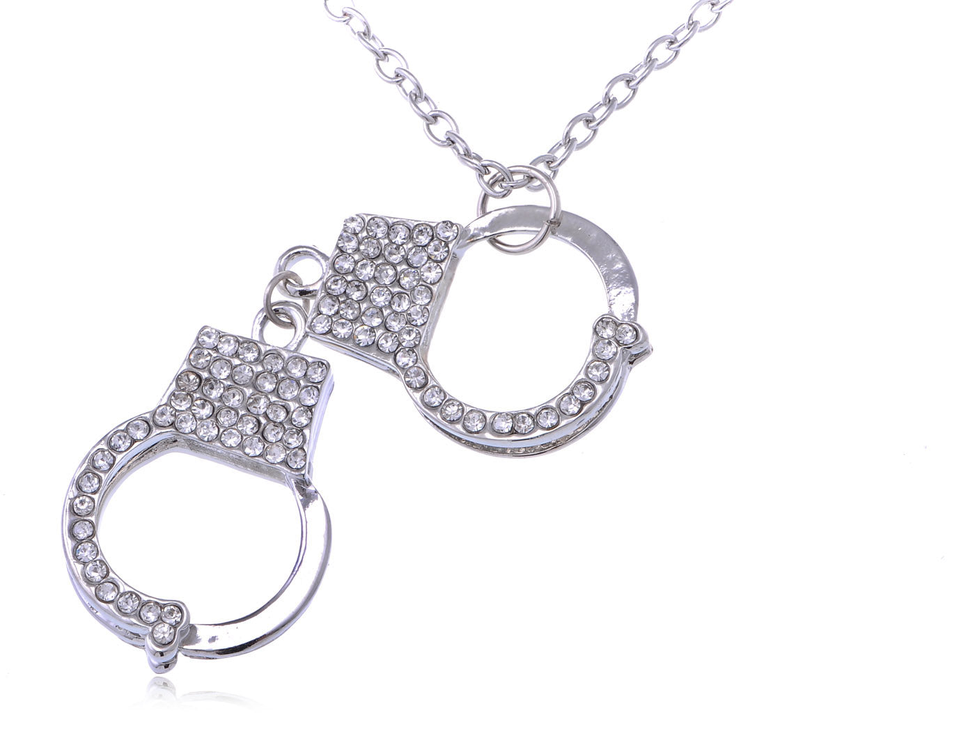 Sexy Poe Cop Handcuff Pendant Necklace