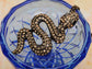 Smoky Topaz Snake Animal Reptile Pendant Necklace