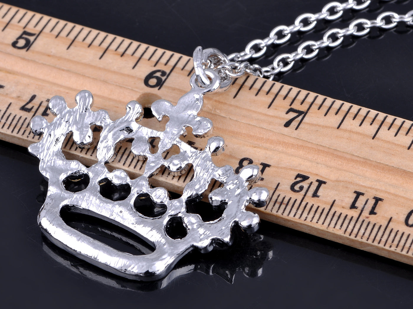 Princess Queen Crown Pendant Necklace