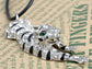 Animal Tiger Cord Pendant Necklace