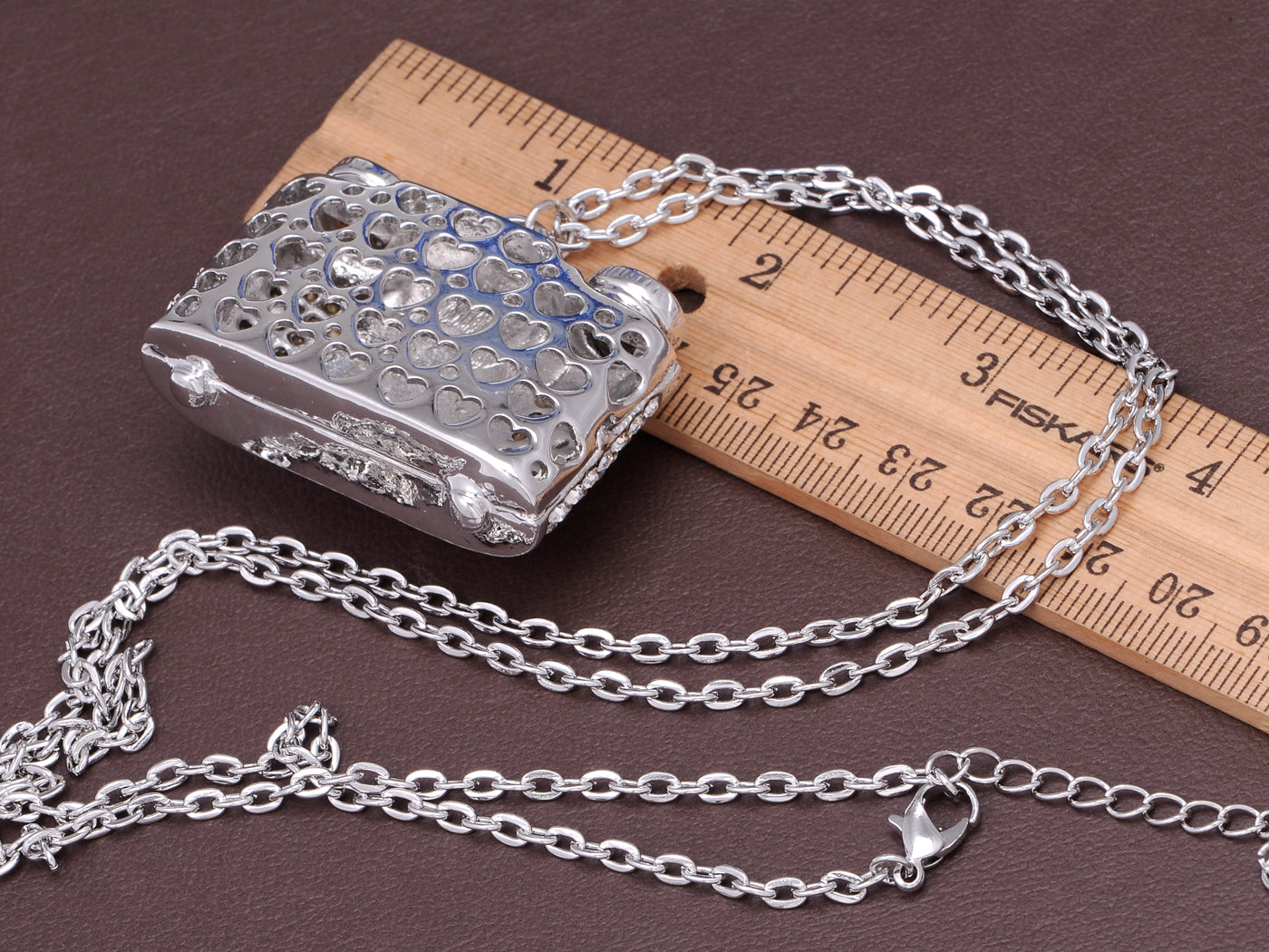 Heavy Bling Ice Out Finished Camera Jewelry Pendant Necklace