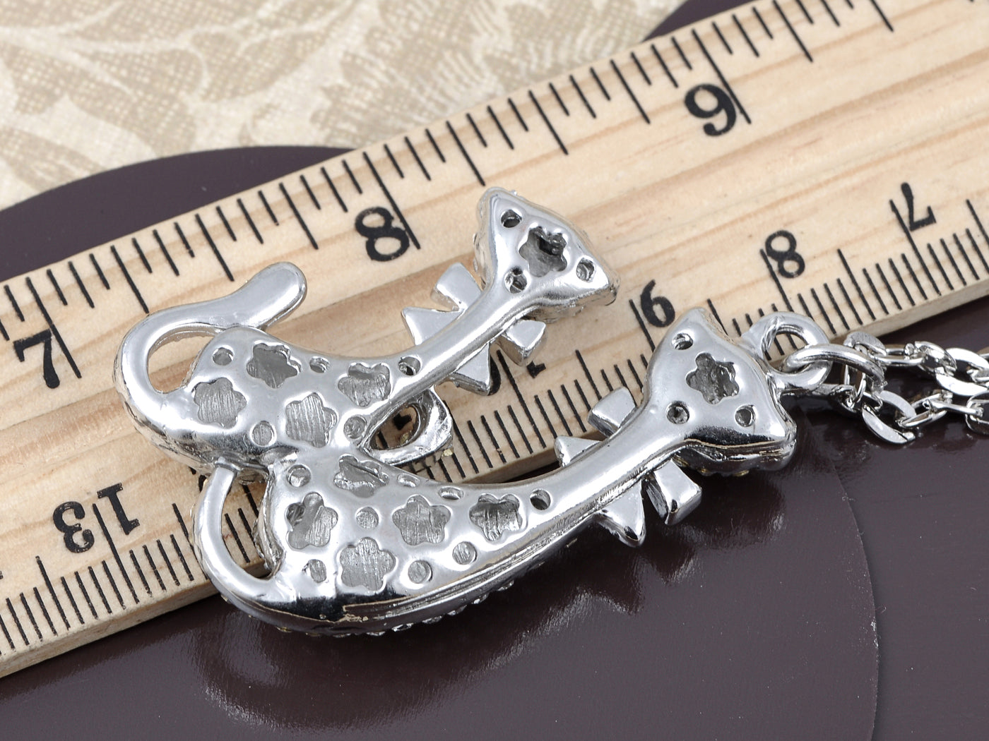 Kitty Couple Cat Pair Friends Buddy Pendant Necklace