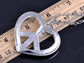 Retro Heart Love Peace Symbol Pendant Necklace