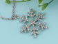 Tons Holiday Winter Snowflake Pendant Necklace