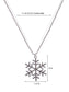 Tons Holiday Winter Snowflake Pendant Necklace