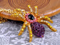 Amethyst Purple Pink Spider Pendant Necklace