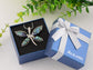 Abalone Colored Dragonfly Pendant Necklace