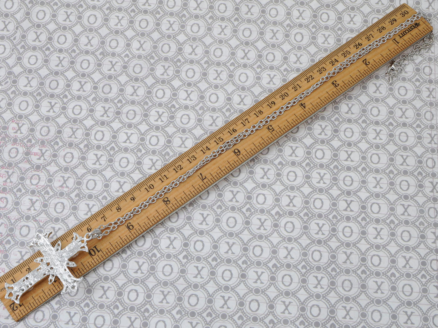 Cross Pendant Necklace Gun Chopper Black Holy Cross