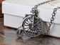 Big High Wheel Tricycle Bicycle Biker Pendant Necklace