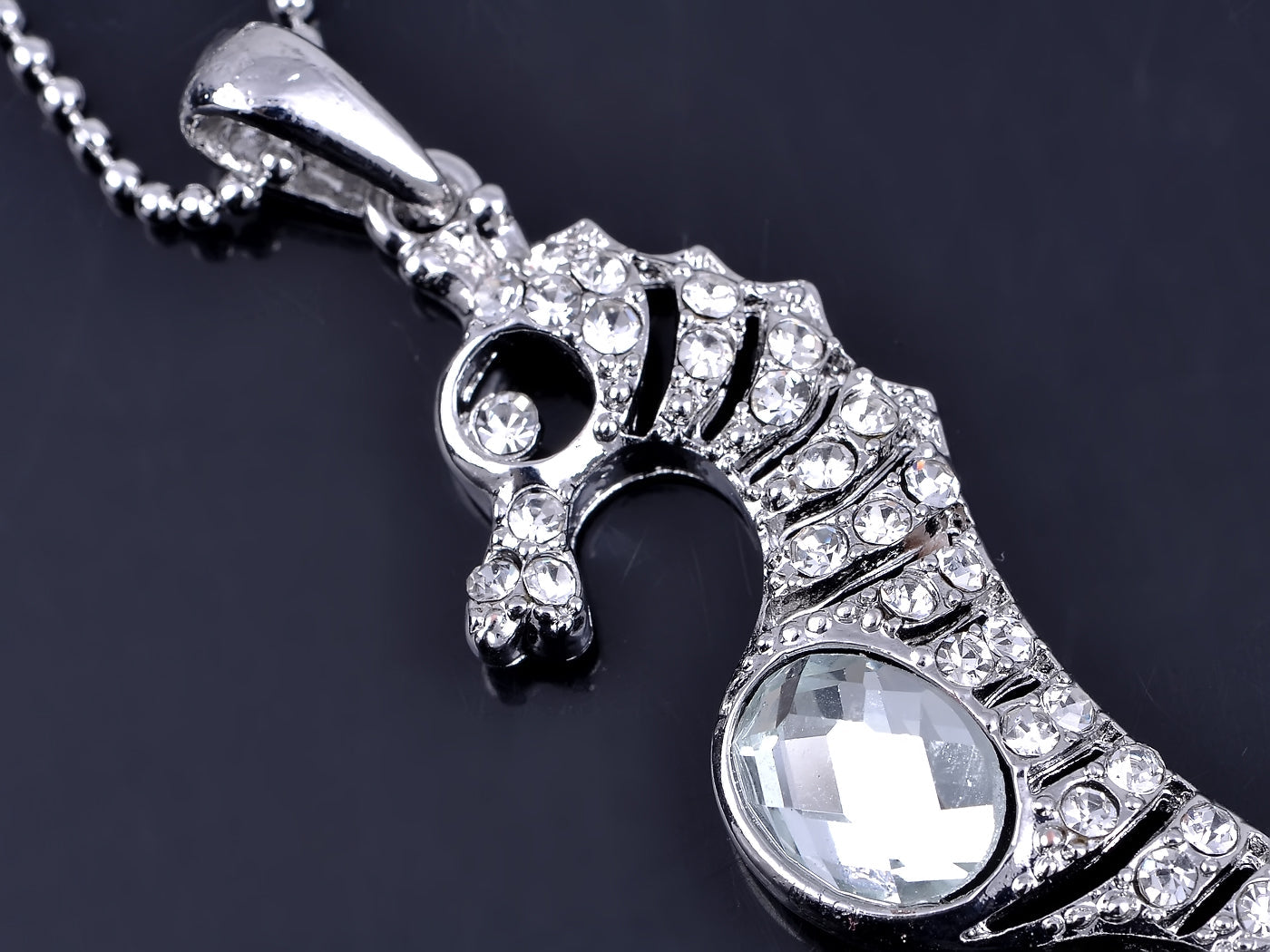 Nautical Seahorse Starfish Pendant Necklace