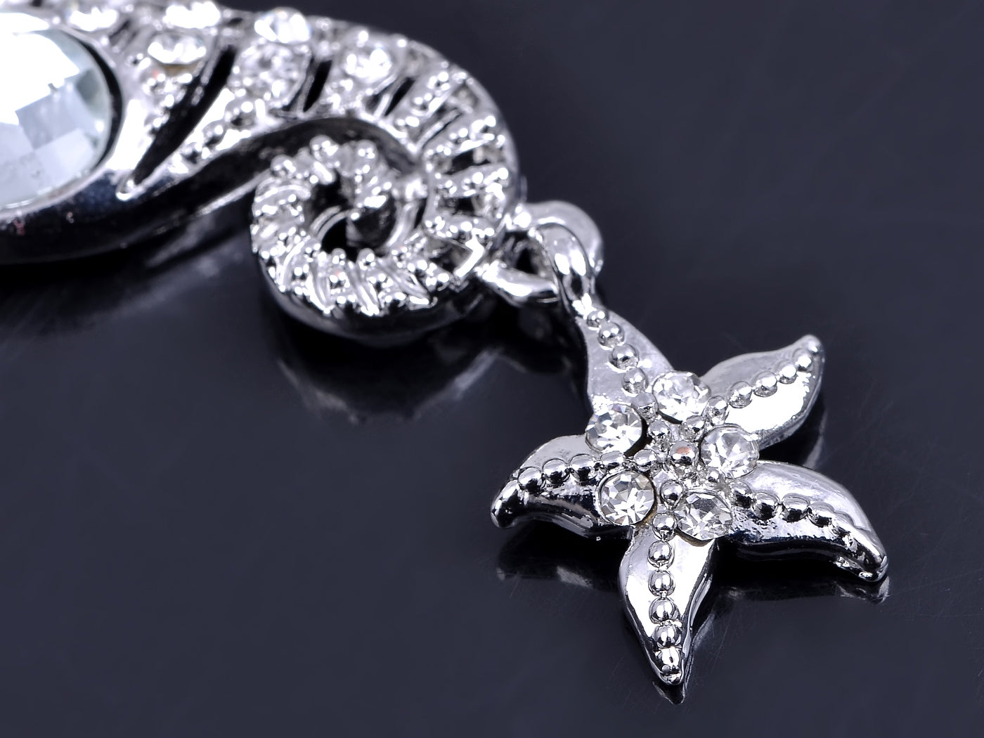 Nautical Seahorse Starfish Pendant Necklace