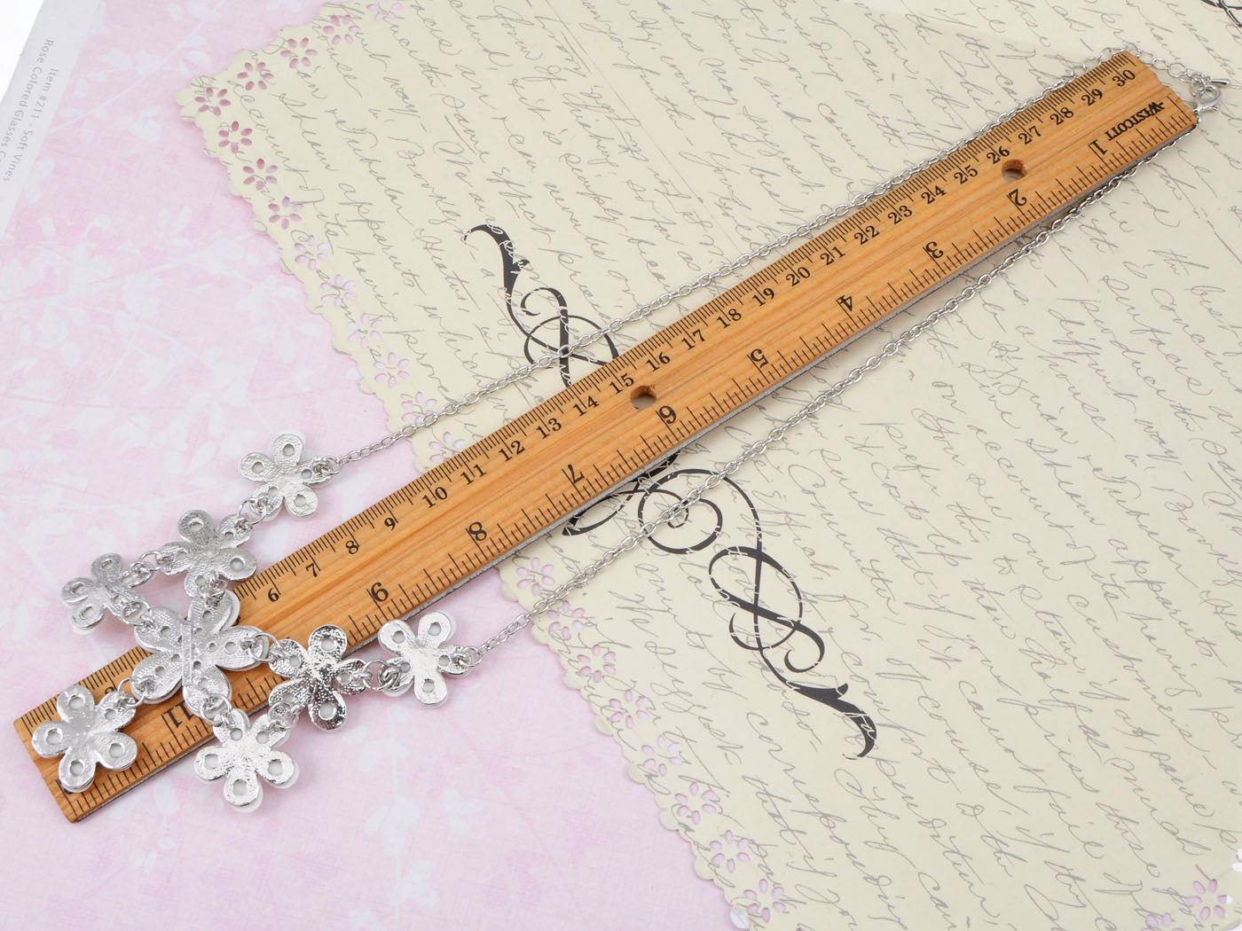 Wedding Spring Cream Color White Flower Bib Statement Necklace