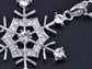 Hines Winter Snowflake Holiday Fun Necklace Vtg Earring Set