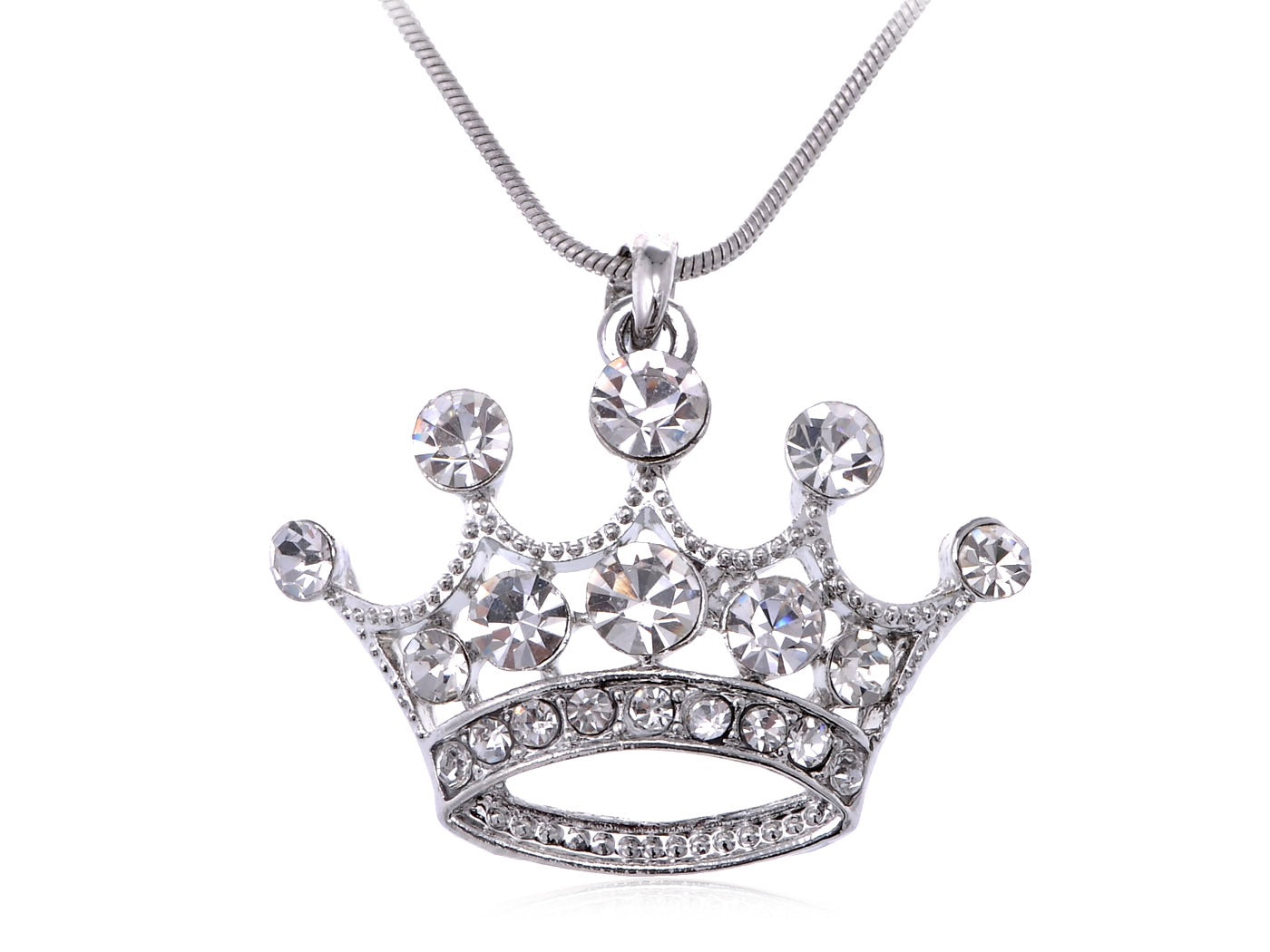 Emperor Royal Crown Pendant Necklace Perfect For King & Queens!