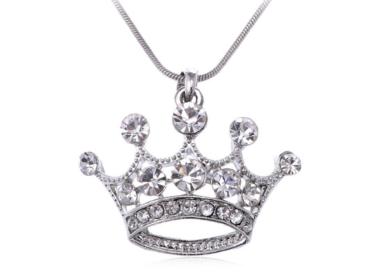 Emperor Royal Crown Pendant Necklace Perfect For King & Queens!