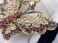 Victorian Topaz Orange Butterfly Pendant Necklace