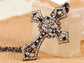 Cross Pendant Necklace Gun Chopper Black Holy Cross