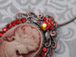 Gun Cameo Lady Victorian Pendant Necklace