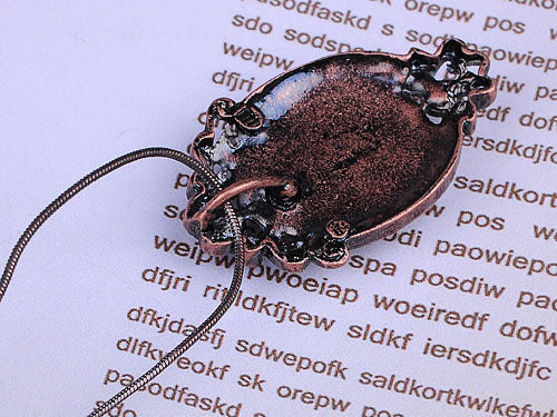 Gun Cameo Lady Victorian Pendant Necklace