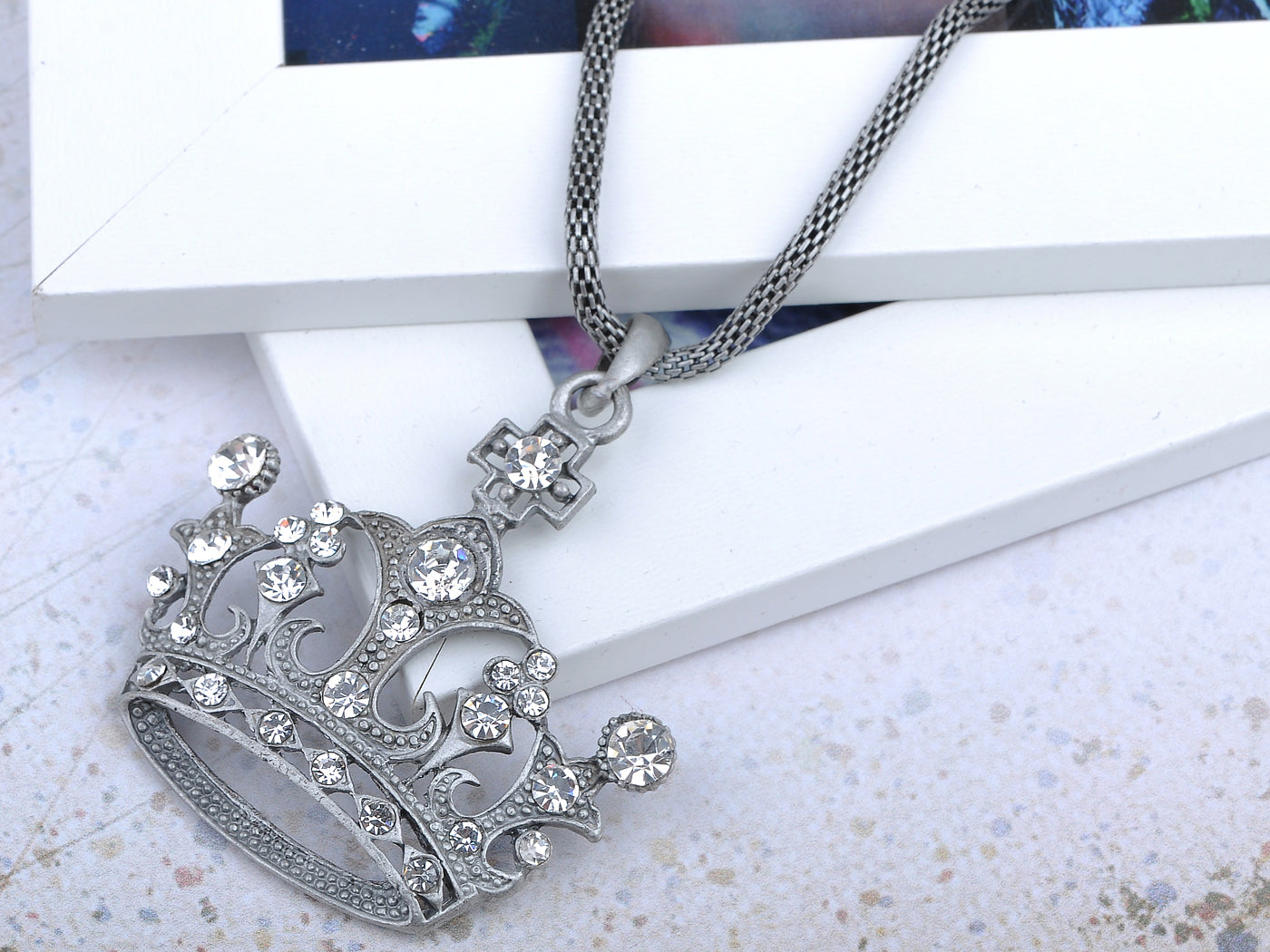 Queen Crown Princess Pendant Necklace