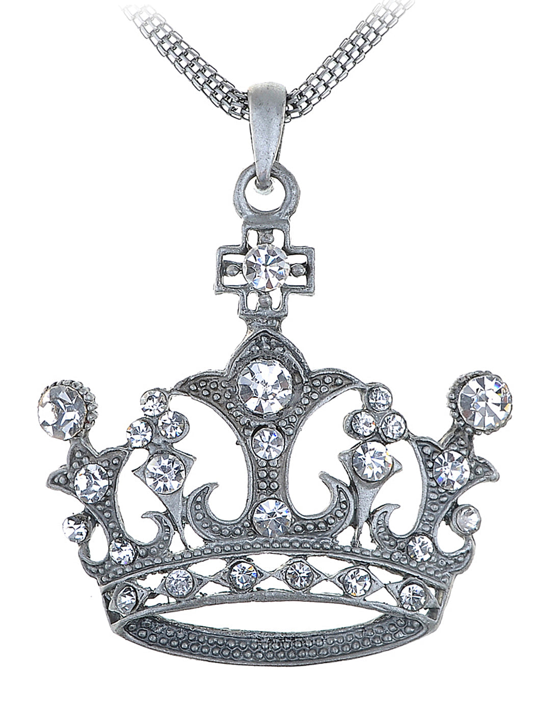 Queen Crown Princess Pendant Necklace