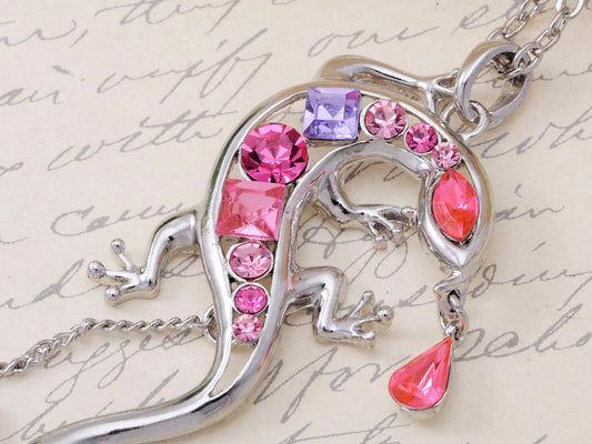 Rose Elements Lizard Necklace Pendant