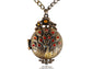 Antique Vintage Topaz Peacock Bird Pendant Necklace