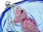Hot Pink Coloured Adorable Puckering Seahorse Ocean Creature Pendant Necklace