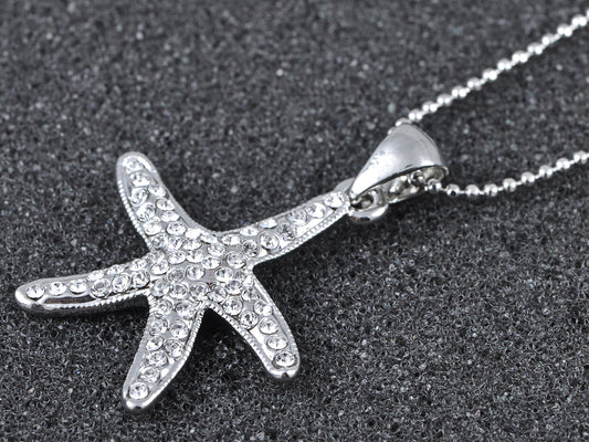 Coloured Ocean Life Starfish Creature Element Necklace