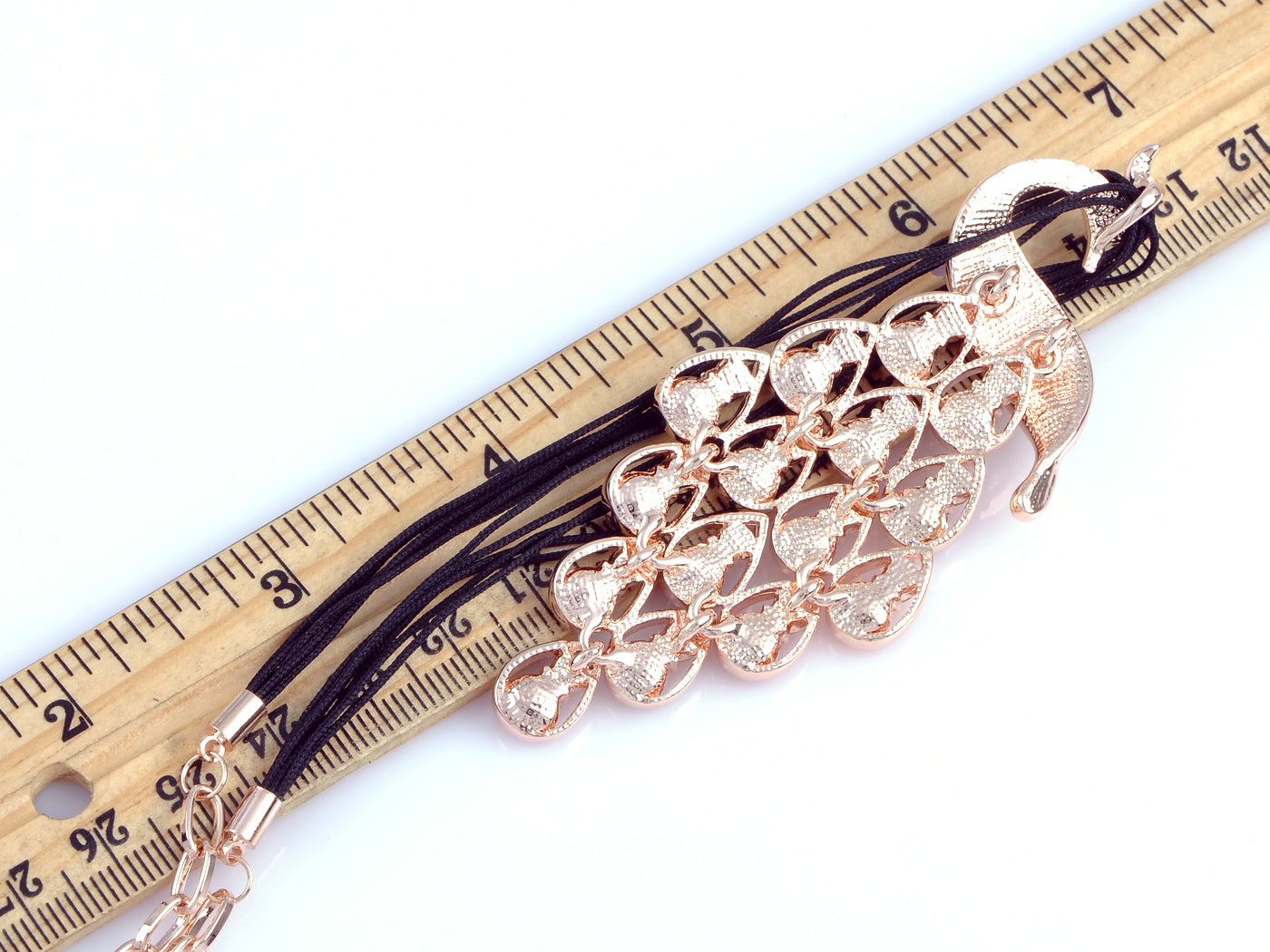 Multicoloured Studded Peacock Showtime Talent Showcase Beauty Strut Necklace