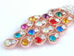Multicoloured Studded Peacock Showtime Talent Showcase Beauty Strut Necklace