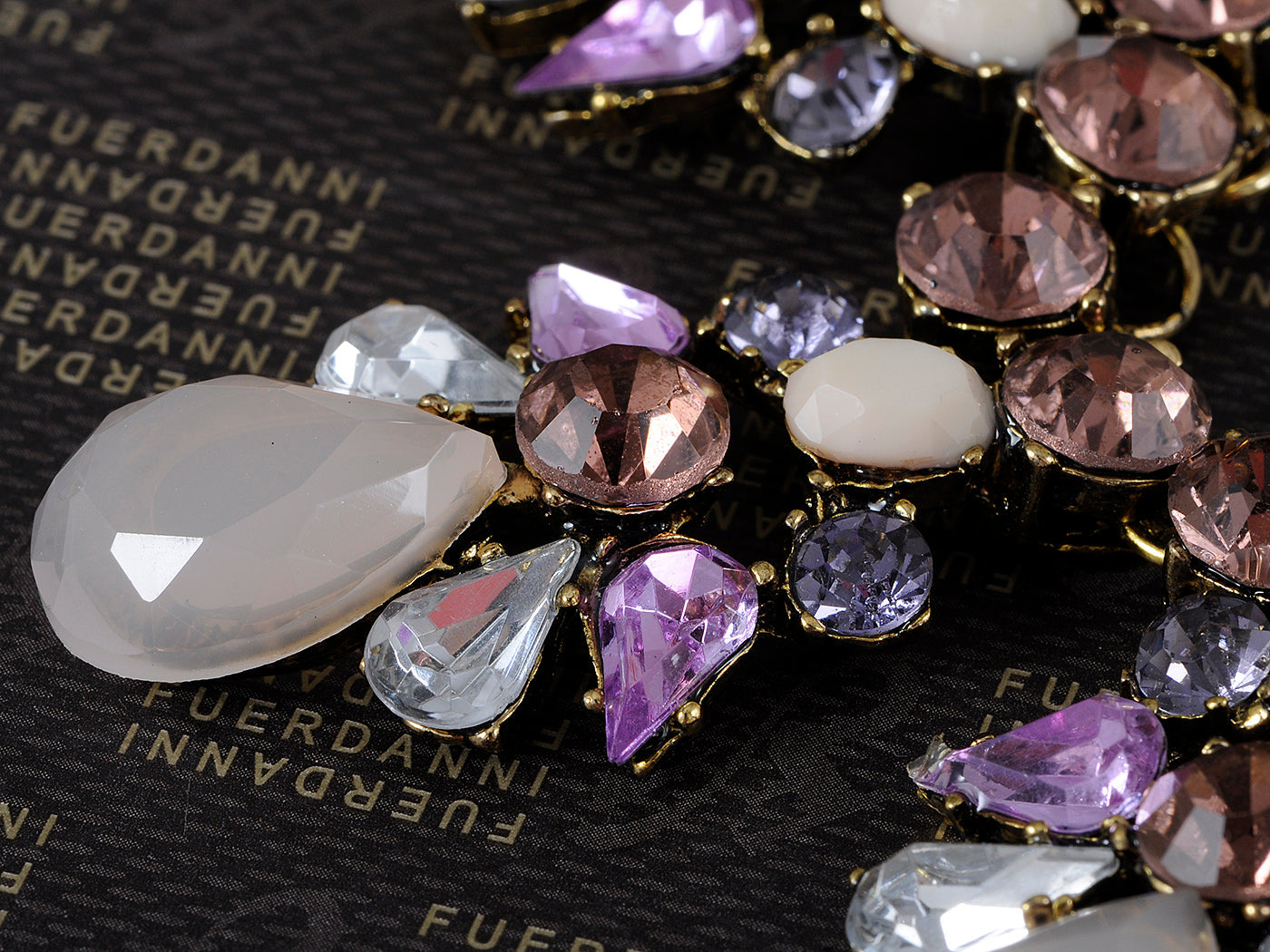 Elements Prism Cluster Of Hearts Lucky Clover Pendant Necklace