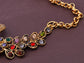 Ornate Multicolored Adorned Peacock Chain Necklace