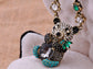 Cuddly Panda Multi Coloured Encrusted Ornate Chain Necklace