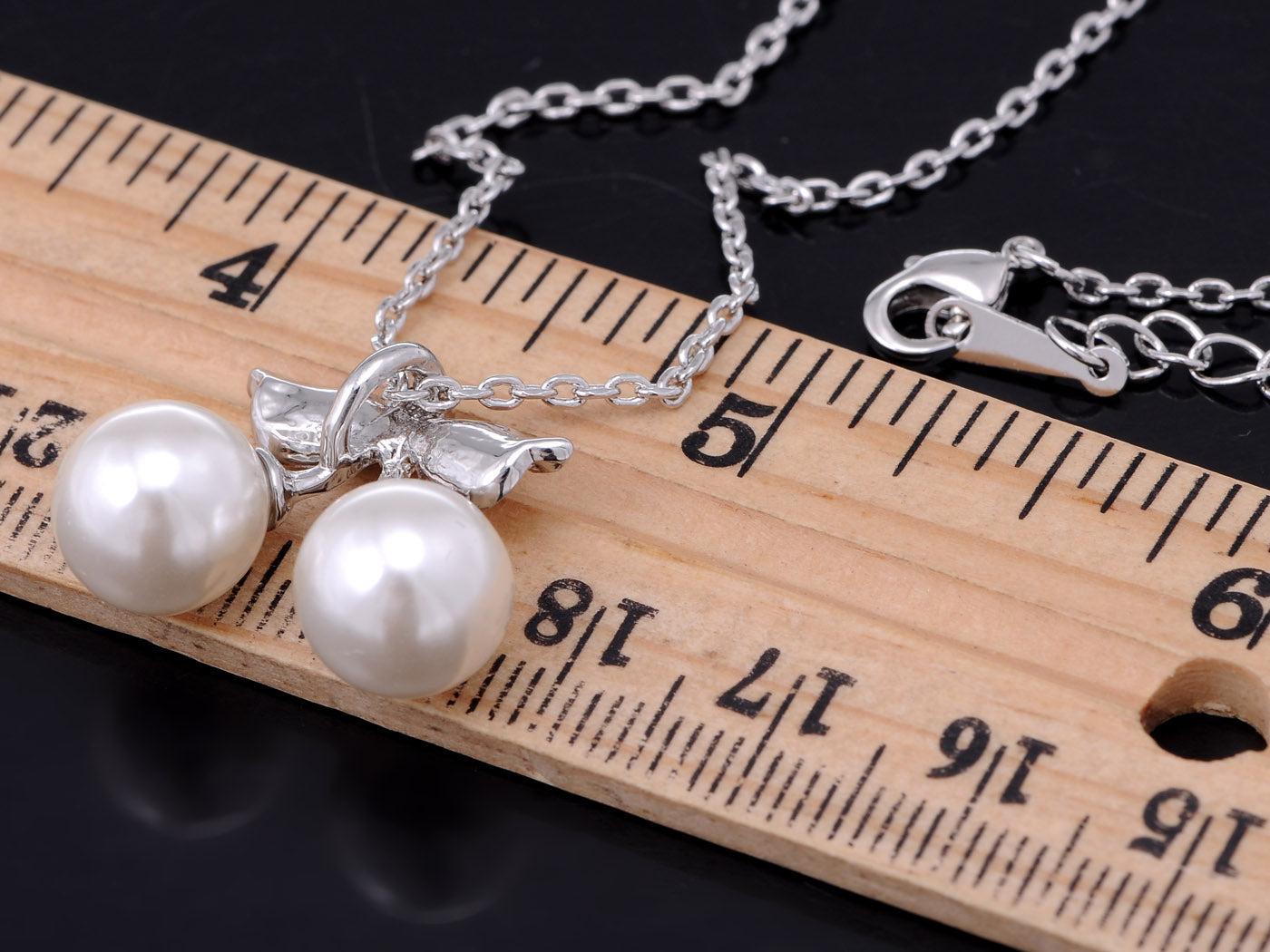 Pearl Cherry Fruit Pendant Necklace