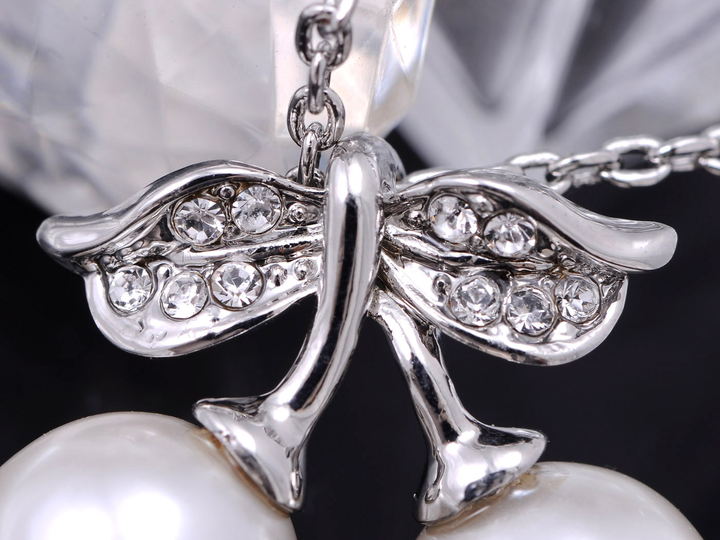 Pearl Cherry Fruit Pendant Necklace