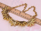 And Sunshine Yellow Beads Floral Collar Necklace