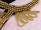 Tribal Ethnic Bohemian Beaded Bib Collar Statement Necklace For Women