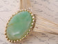 D Contemporary Single Green Pendant Layered Necklace