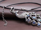 Multicoloured Studded Peacock Showtime Talent Showcase Beauty Strut Necklace