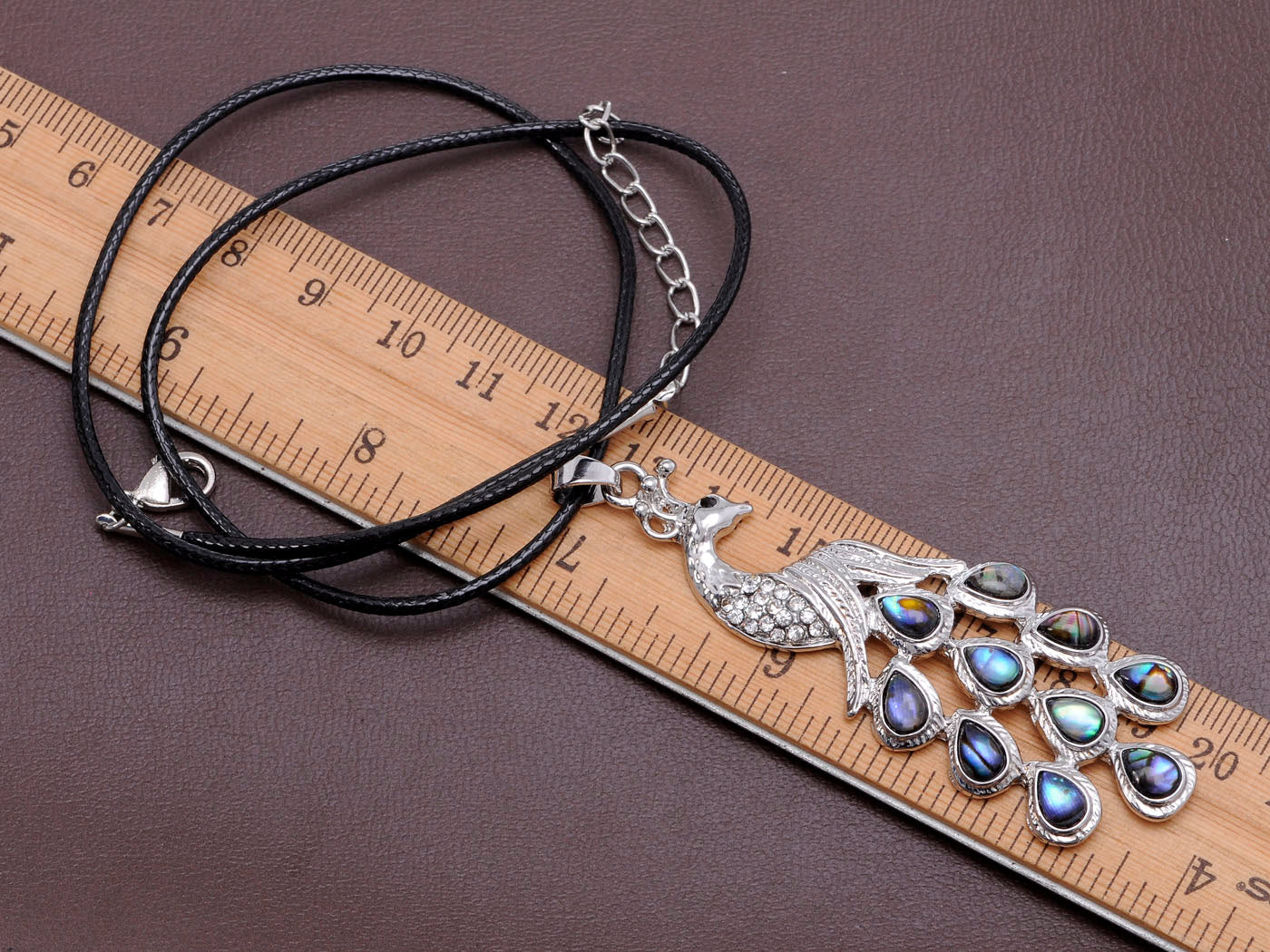 Multicoloured Studded Peacock Showtime Talent Showcase Beauty Strut Necklace