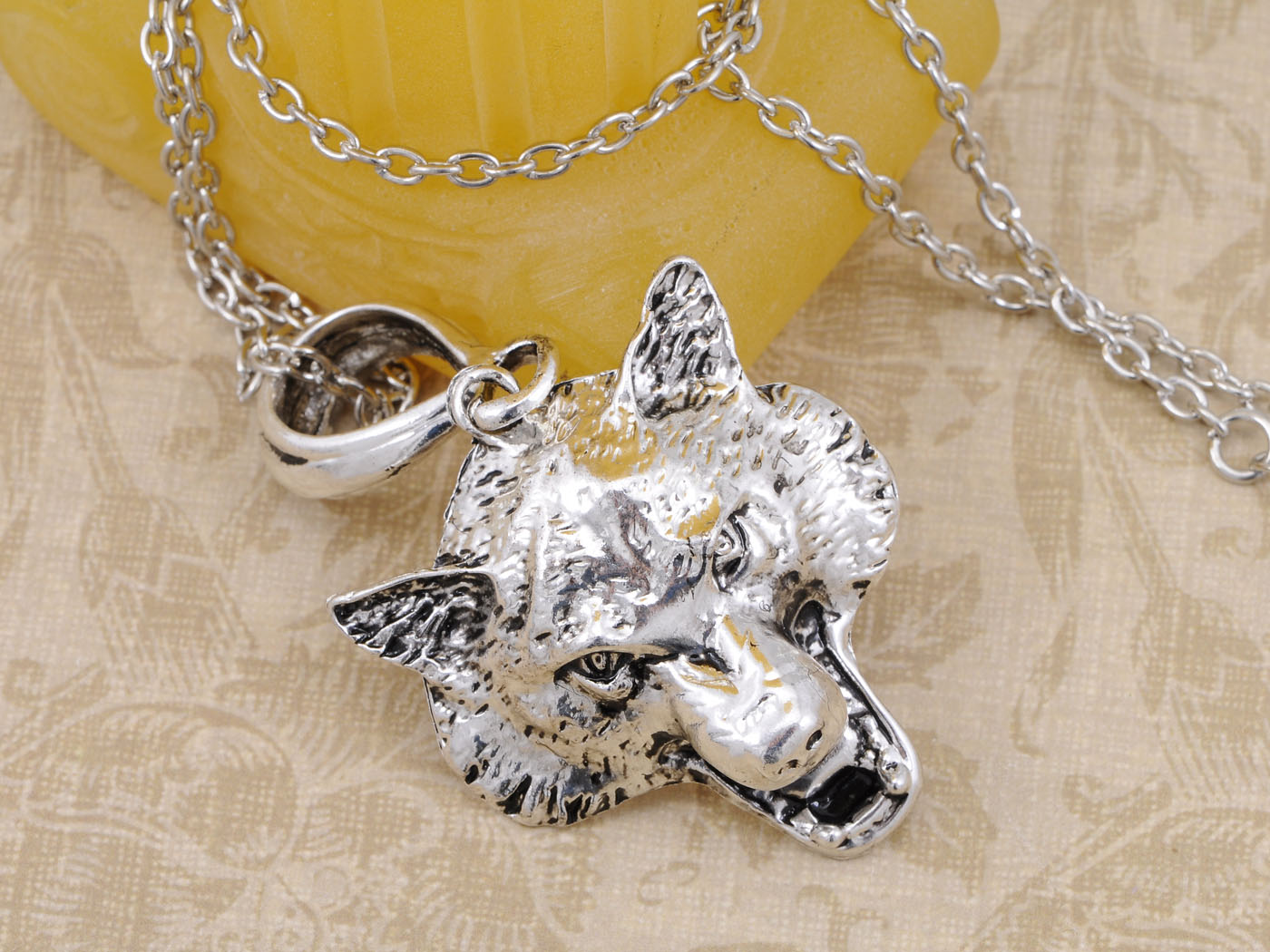 Hypnotic Fox Faced Lucky Charm Pendant Necklace