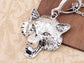 Hypnotic Fox Faced Lucky Charm Pendant Necklace