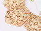 Matte Filigree Floral Cut Out Statement Bib Collar Necklace