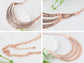 Matte Filigree Floral Cut Out Statement Bib Collar Necklace