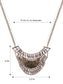 Bohemian Pendant Linked Chain Necklace